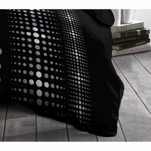 Set pokrivača za poplun HOME LINGE PASSION Steevy Crna Siva Bračni krevet 220 x 240 cm Cijena