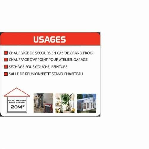 Prijenosni Grijač s Ventilatorom MECAFER MH2000 2000 W Cijena