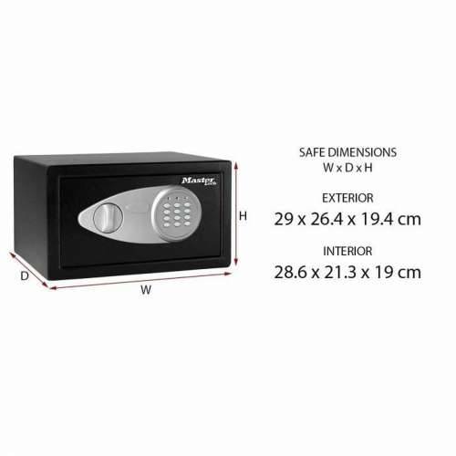 Sef Master Lock X041ML Crna Crna/Siva Čelik 11,7 x 7,9 x 5 cm Cijena
