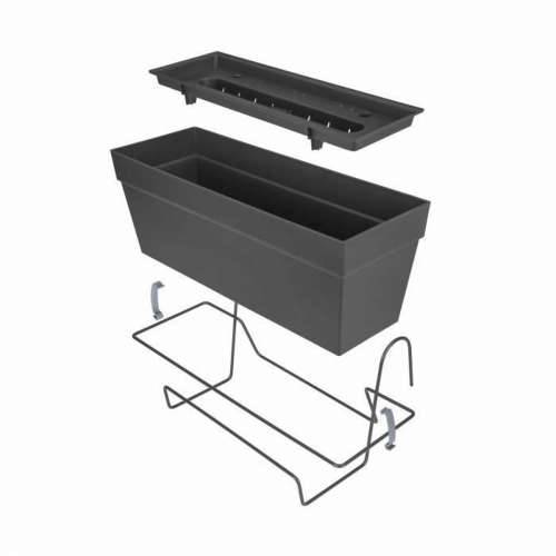 Posuda Elho Tamno sivo Plastika Pravokutno 50 cm Cijena