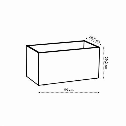 Posuda Elho Crna 59 x 30 x 29 cm Pravokutno moderan Cijena