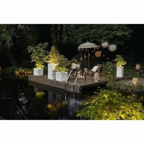 Tegla za samozalijevanjem Lechuza Bijela 30 x 30 cm LED Cijena
