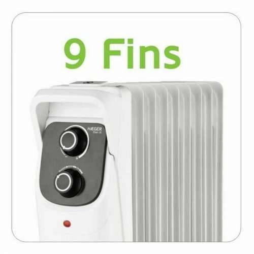 Uljni Radijator (9 rebara) Haeger OH-009.006A Bijela 2000 W Cijena