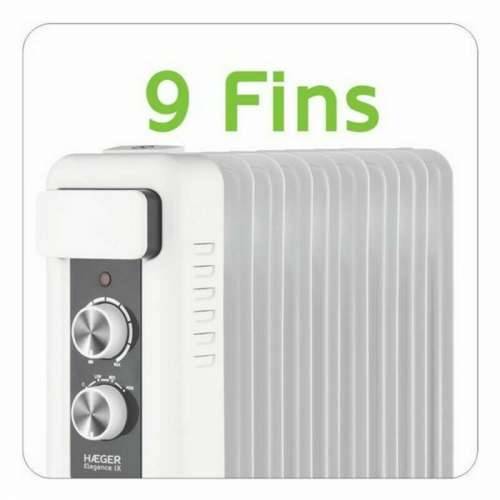 Uljni Radijator (9 rebara) Haeger OH-009.008A Bijela 2000 W Cijena