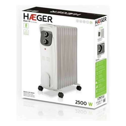 Uljni Radijator (11 rebara) Haeger OH011007A 2500 W Bijela Cijena