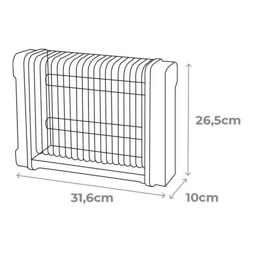 Električni Uređaj za Odbijanje Komaraca EDM 06520 Crna 6 W RMS x 2 12 W 31,6 x 10 x 26,3 cm Cijena
