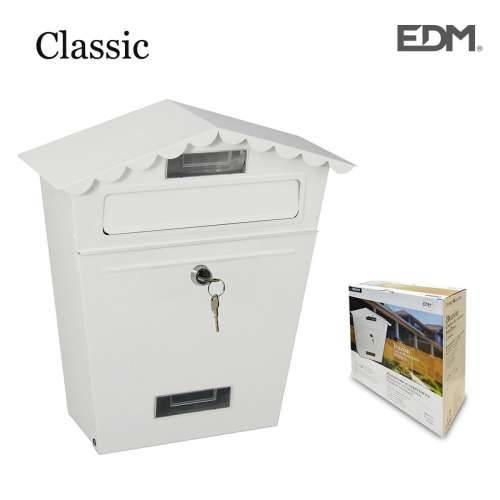 poštanski sandučić EDM 85800 Bijela Čelik Classic 29,5 x 10,5 x 35,5 cm Cijena