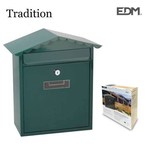 poštanski sandučić EDM 85801 Tradition Zelena Čelik 26 x 9 x 35,5 cm Cijena