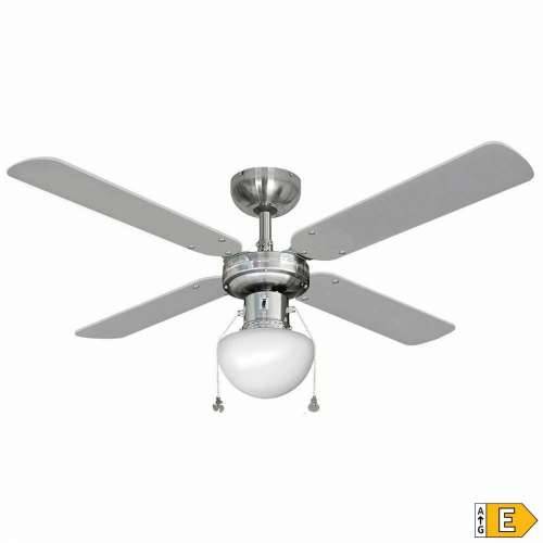 Stropni Ventilator sa Svjetlom EDM 33801 Caribe Srebrna 50 W Cijena
