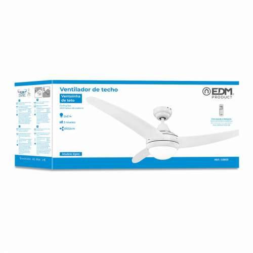 Stropni Ventilator sa Svjetlom EDM 33803 Egeo Bijela 60 W Cijena