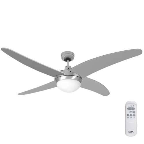 Stropni Ventilator sa Svjetlom EDM 33807 Caspio Srebrna 60 W Cijena