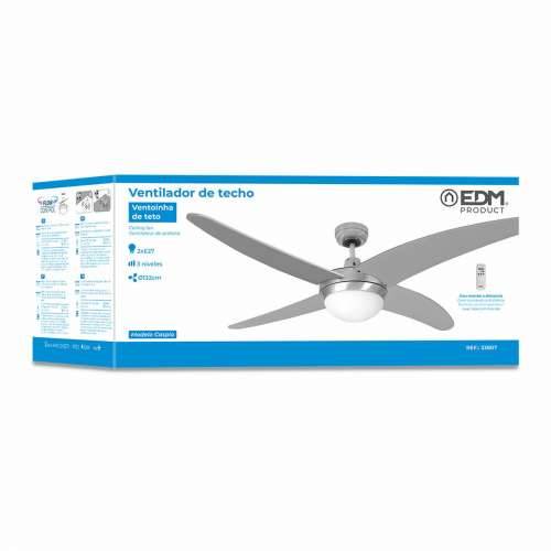 Stropni Ventilator sa Svjetlom EDM 33807 Caspio Srebrna 60 W Cijena