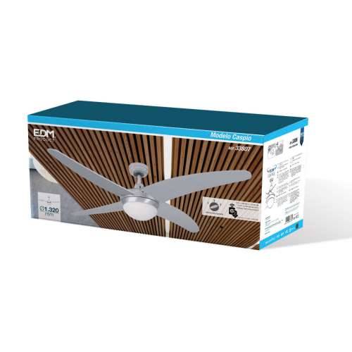 Stropni Ventilator sa Svjetlom EDM 33807 Caspio Srebrna 60 W Cijena