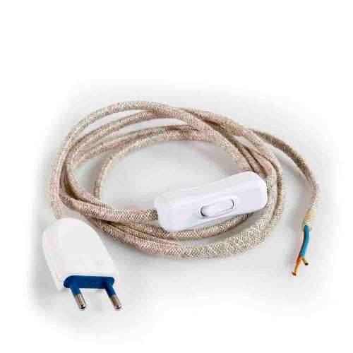 Kabel za Napajanje EDM 2 m 2 x 0,75 mm Prekidač svjetla Uže Cijena