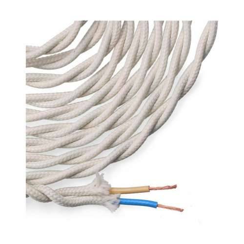 Kabel EDM 11879 Bijela 2 x 0,75 mm 5 m Pamuk Cijena