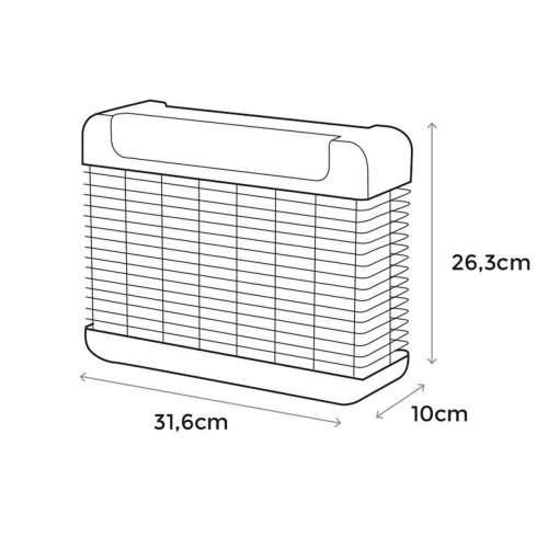 Električni ubijač insekata EDM 06524 Crna 2100 W 10 W 31,6 x 10 x 26,3 cm profesionalno Cijena