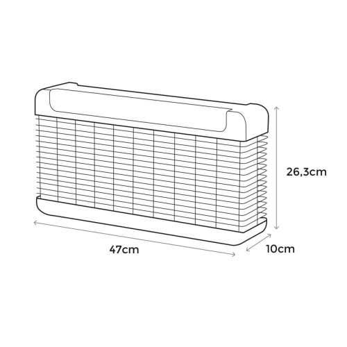 Električni ubijač insekata EDM 06525 Crna 11 W 13 W 47 x 26,3 x 10 cm profesionalno Cijena