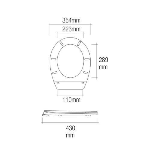 Daska za WC Školjku EDM 01511 Bijela PVC Cijena