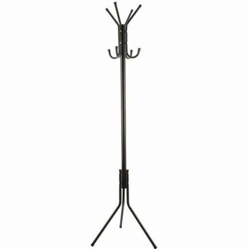Stalak za kapute 8 Kuke Crna Aluminij (172 x 48 cm) Cijena