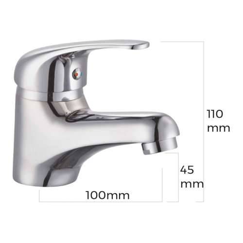 Slavina s jednom ručkom EDM 01160 Nehrđajući Čelik Mesing 100 x 110 mm Cijena