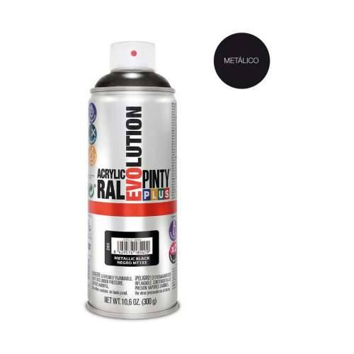 Boja u spreju Pintyplus Evolution MT153 Metalizirani 400 ml Crna Cijena