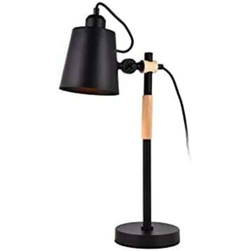 Flexo / Stolna svjetiljka EDM 32114 32114 Crna Drvo Metal 60 W E27 Ø 15 x 54 cm Cijena