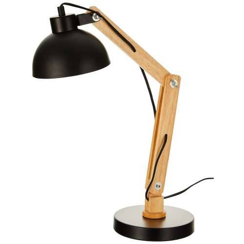 Flexo / Stolna svjetiljka EDM 32116 Crna Drvo Metal 60 W E27 Ø 16 x 52 cm Ø 16 x 53 cm Cijena