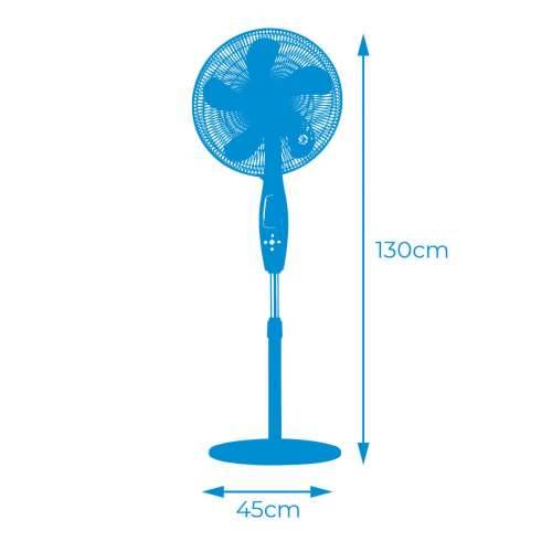 Podni Ventilator EDM 33967 Crna 60 W Cijena