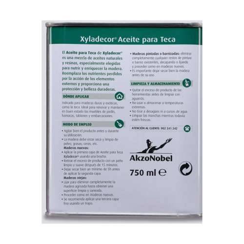 Ulje za tikovinu AkzoNobel Xyladecor 750 ml Bezbojno Mat Cijena