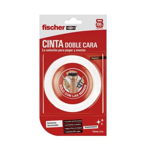 Dvostrana traka Fischer 3 m x 19 mm Bijela Cijena