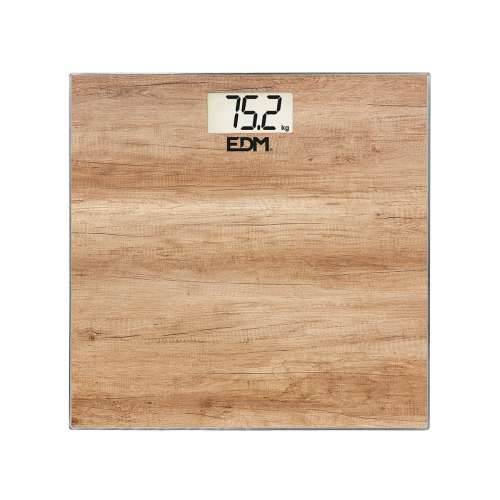 Kupaonička Digitalna Vaga EDM 07531 Smeđa Drvo Kristal 180 kg Cijena
