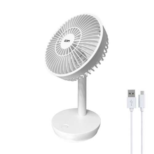 Stolni Ventilator EDM 33501 Bijela 5 W 4 W 16,5 x 18,5 cm 17 x 13 x 26 cm Punjivo USB Cijena