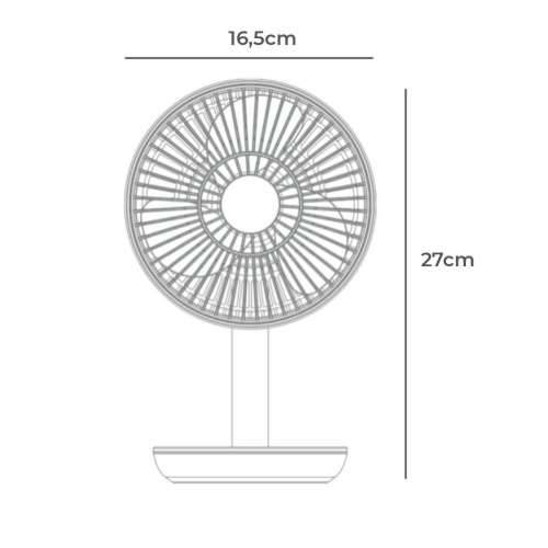 Stolni Ventilator EDM 33501 Bijela 5 W 4 W 16,5 x 18,5 cm 17 x 13 x 26 cm Punjivo USB Cijena