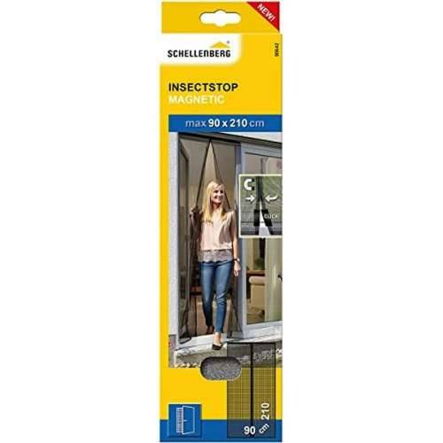 Zavjesa protiv Muha Schellenberg Vrata Magnetna 90 x 210 cm Antracitna Kaljeno Staklo Cijena