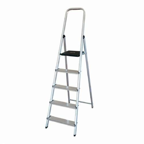 Ljestve na preklop sa 5 koraka EDM Aluminij (45 x 10,5 x 172 cm) Cijena