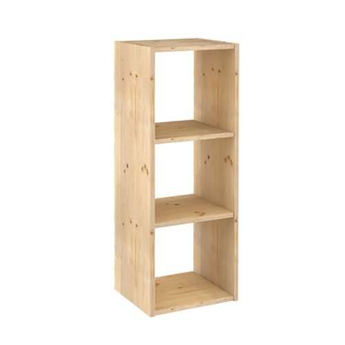 Polica Astigarraga Dinamic 3 Prirodno Drvo 107 x 36,2 x 34 cm Kocke modularni Cijena