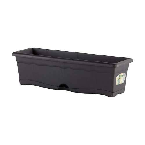 Žardinijera s Tanjurom Plastiken Antracitna polipropilen 60 x 20 cm Cijena