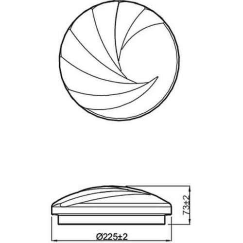 Stropna svjetiljka Philips Shell Ø 25 cm Bijela 10 W Metal/Plastika (4000 K) Cijena