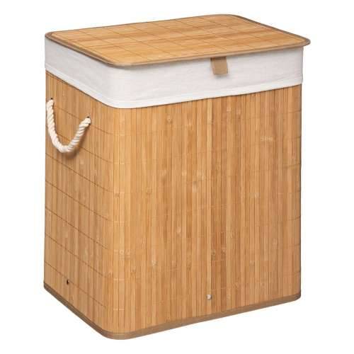 Košara za Rublje 5five Simply Smart Bambus 50 x 41.5 x 30 cm Bijela Cijena