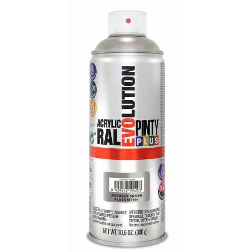 Boja u spreju Pintyplus Evolution MT191 Metalizirani 400 ml Srebrna Cijena