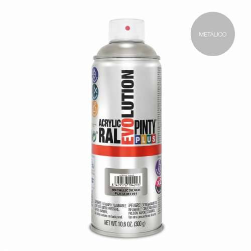 Boja u spreju Pintyplus Evolution MT191 Metalizirani 400 ml Srebrna Cijena