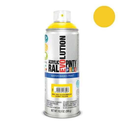 Boja u spreju Pintyplus Evolution RAL 1021 Vodena baza Sunny Yellow 400 ml Cijena
