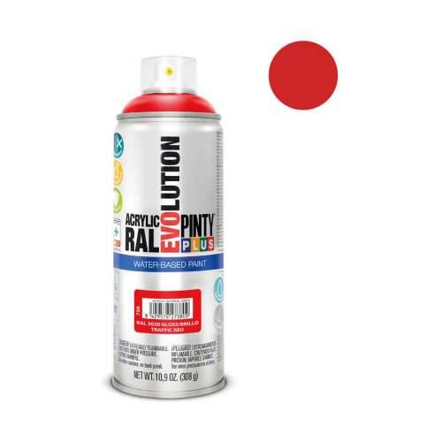 Boja u spreju Pintyplus Evolution RAL 3020 400 ml Vodena baza Traffic Red Cijena
