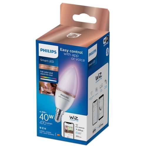 LED žarulja Philips Wiz Full Colors F 40 W 4,9 W E14 470 lm (2200-6500 K) Cijena