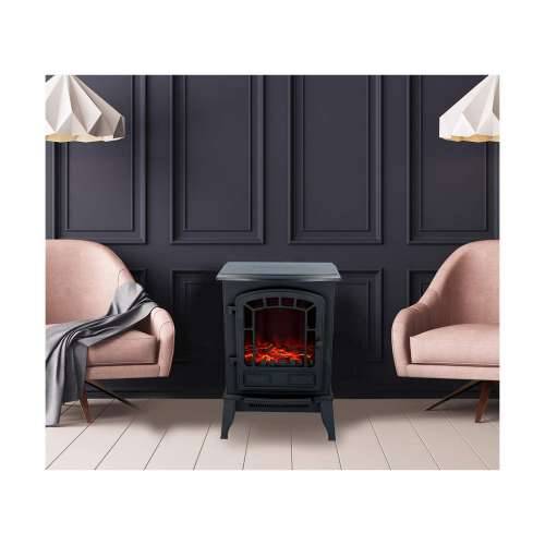 Ukrasni Zidni Električni Kamin Classic Fire Torino Crna 2000 W 56,5 x 24 x 38 cm Cijena