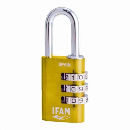 Zaključavanje kombinacijom IFAM Combi30 Metal Aluminij Rumena Cijena