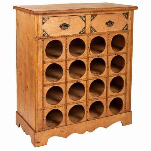 Stalak za boce Alexandra House Living PVC Drvo Željezo 31 x 69 x 63 cm S ladicama Cijena