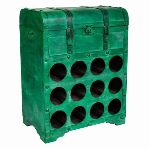Stalak za boce Alexandra House Living PVC Drvo Metal 28 x 59 x 45 cm Škrinja Cijena