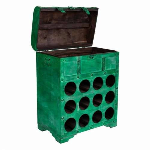 Stalak za boce Alexandra House Living PVC Drvo Metal 28 x 59 x 45 cm Škrinja Cijena