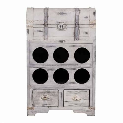 Stalak za boce Alexandra House Living PVC Drvo Metal 30 x 64 x 41 cm Škrinja Cijena